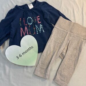 H&M - long sleeve top dress w/ pants